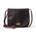 MaheTri Vintage Croco Leather Crossbody Red Satchel Women's Shoulder Bag Bag Pattern Cherry