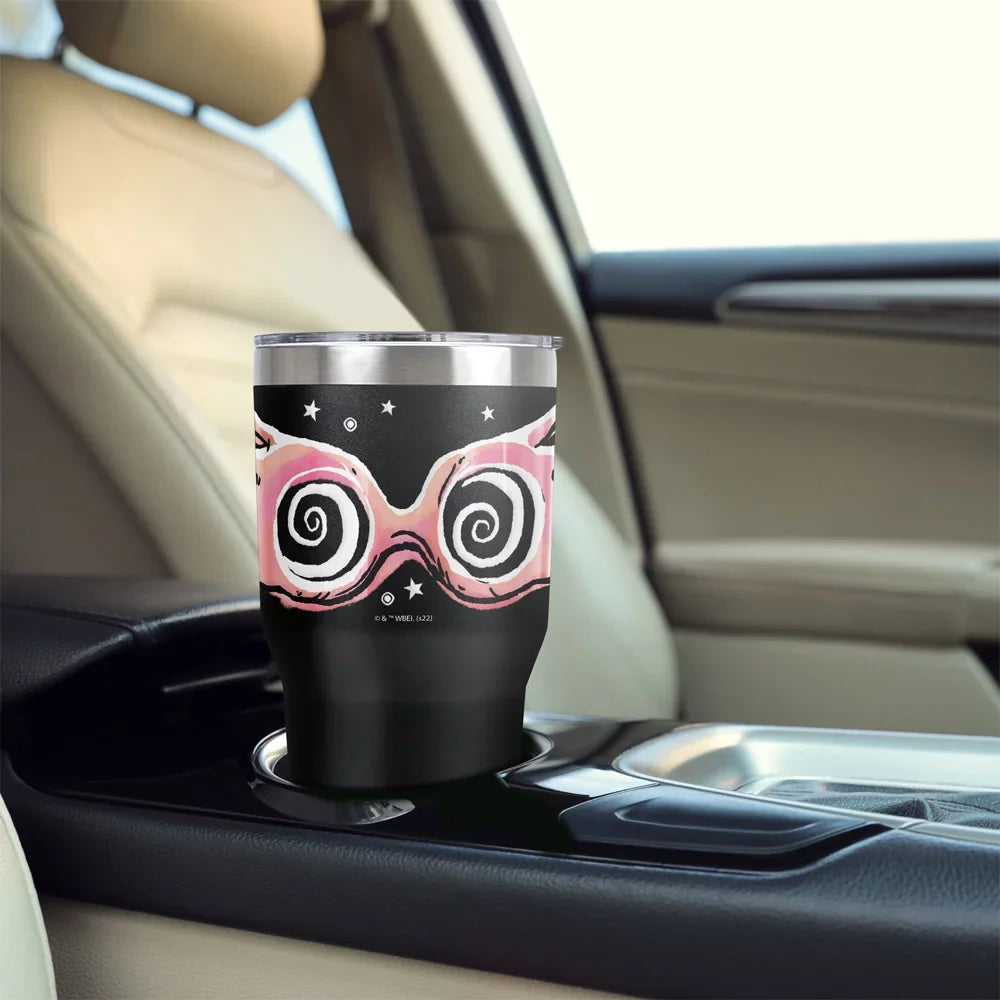 oz Leak Tumbler, The And Harry Part Official Insulated Lovegood Lid Luna Hallows Quote 2 Stainless Resistant Slide-Lock Steel, 30 Travel Potter with Vacuum Deathly Spectrespecs