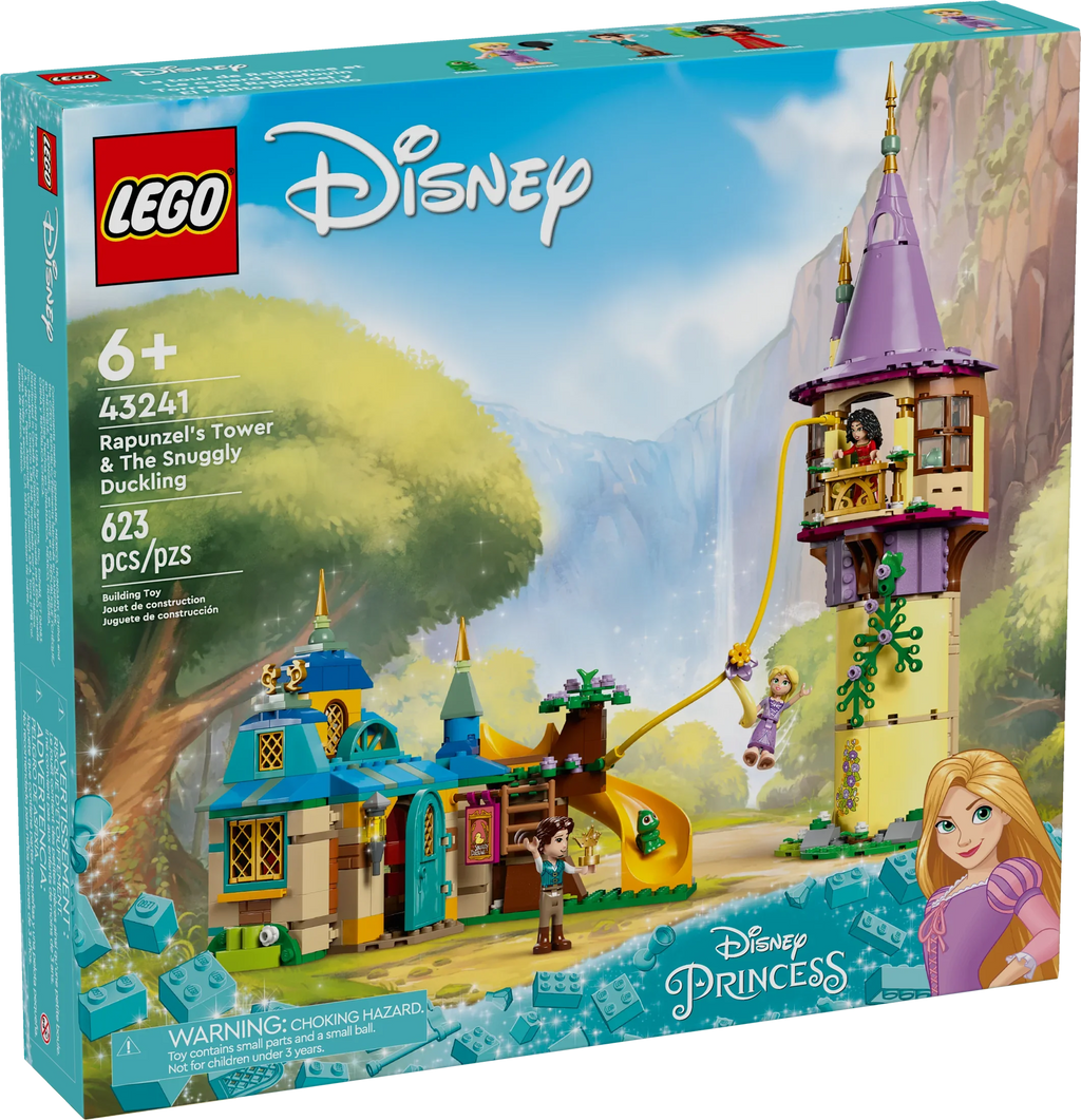 Princess Girls 43241 Gift The Rapunzel’s LEGO for Mother Fun Toy Princess 6 with Gothel Snuggly Disney Flynn Ages Disney Plus, and Toy, Tower Building & Mini-Dolls, and Boys Rider Duckling Tangled