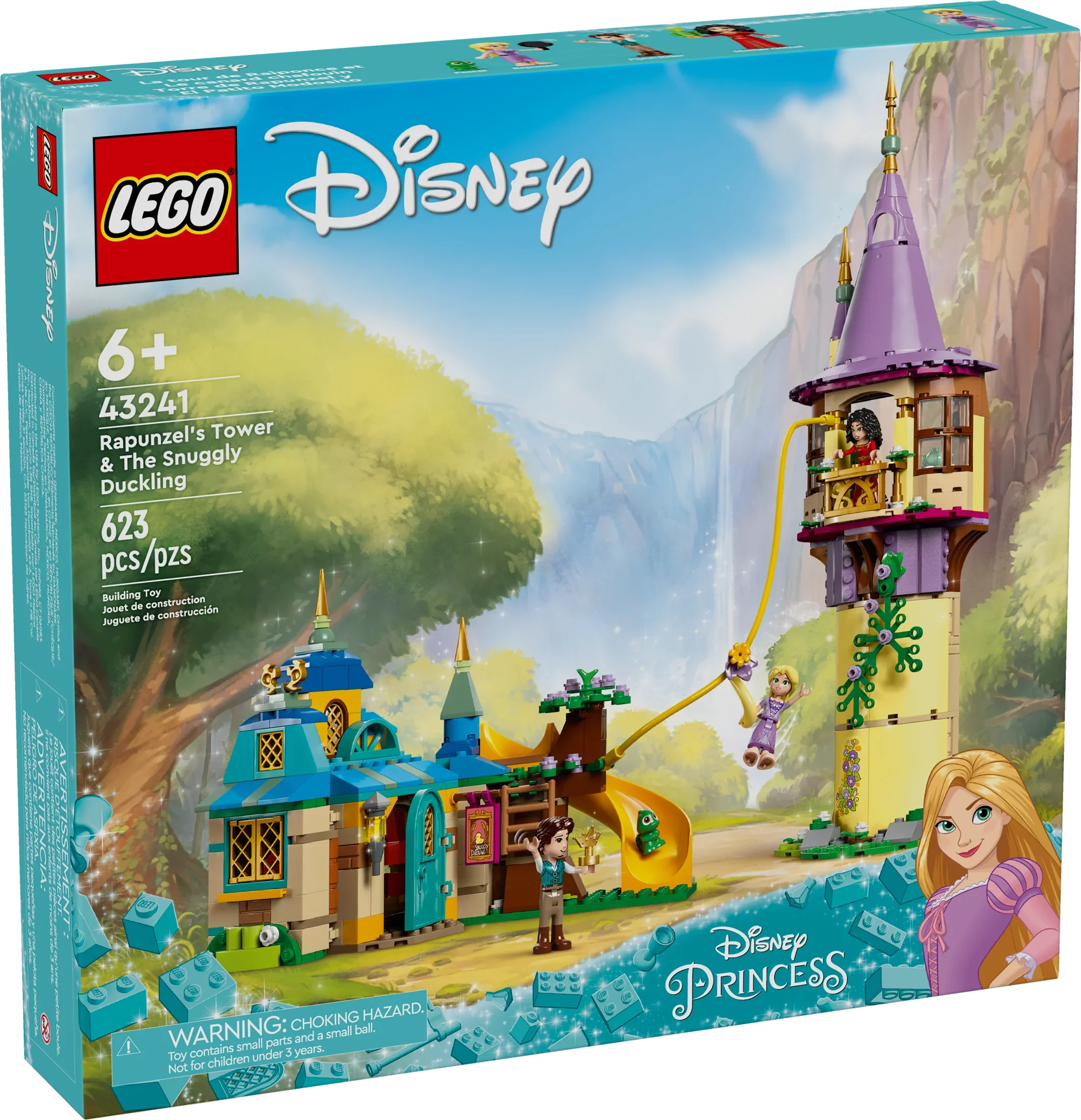 Princess Girls 43241 Gift The Rapunzel’s LEGO for Mother Fun Toy Princess 6 with Gothel Snuggly Disney Flynn Ages Disney Plus, and Toy, Tower Building & Mini-Dolls, and Boys Rider Duckling Tangled