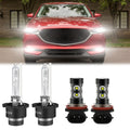 Mazda SKN D4S Bulbs Fog Lights 2018 for HID 4pcs Headlight CX-5 Led H11 H8