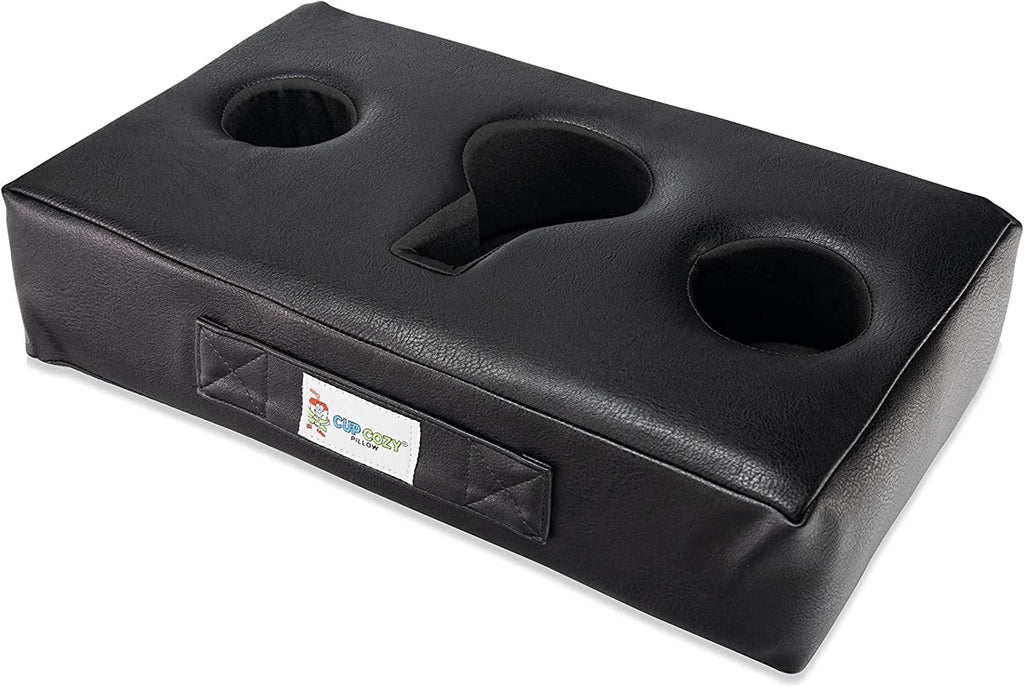 bed, The RV, Keep Holder. Cup it Use anywhere-Couch, man drinks cave, beach spills. on Cozy and BEST car, *As floor, Pillow close TV*- Leather) and park, more! World's prevent Cup Seen Faux (Black