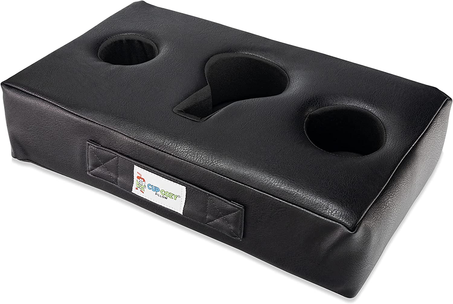 bed, The RV, Keep Holder. Cup it Use anywhere-Couch, man drinks cave, beach spills. on Cozy and BEST car, *As floor, Pillow close TV*- Leather) and park, more! World's prevent Cup Seen Faux (Black