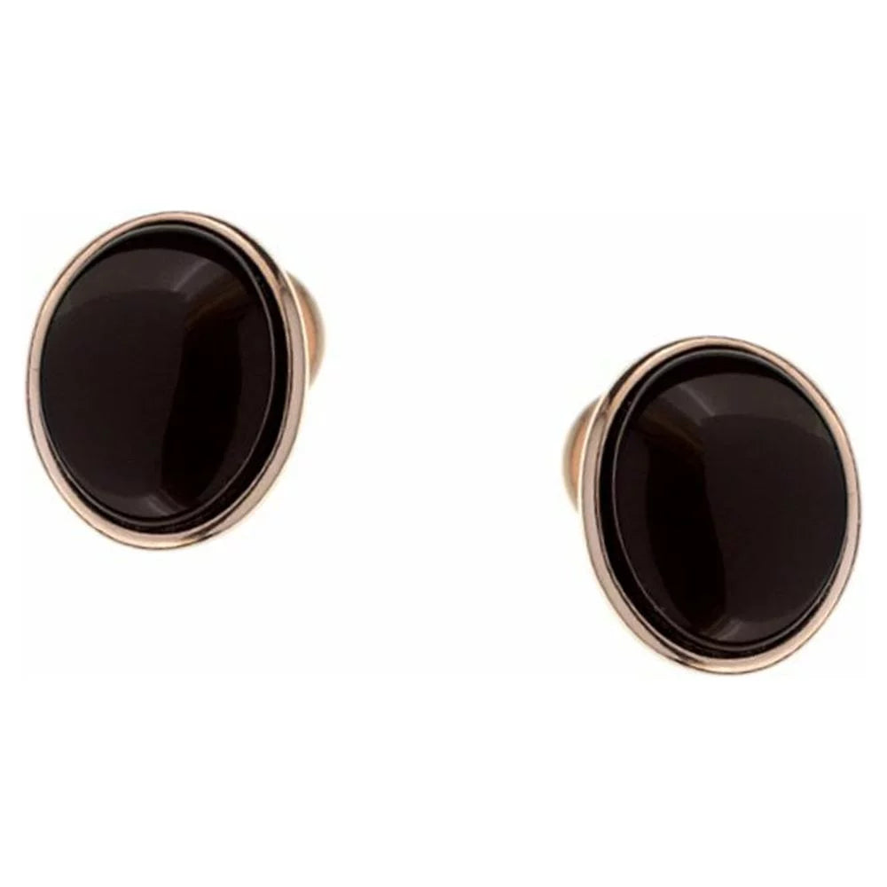 Gold-plated Silver Amber with Earrings 3796 in Baltic Sterling Cherry Stud Color