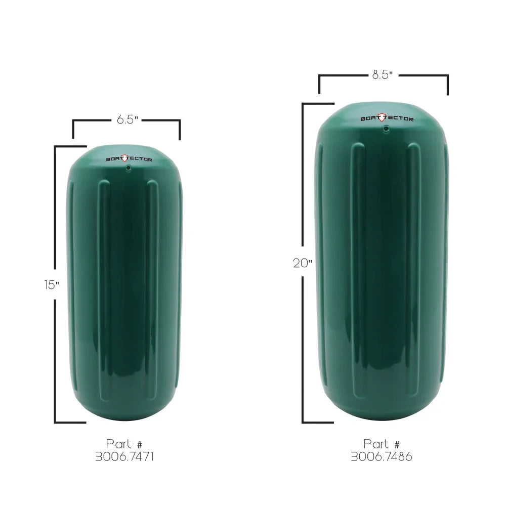 Max - Fender 15", 6.5" HTM Forest BoatTector 3006.7471 Green Extreme x Inflatable