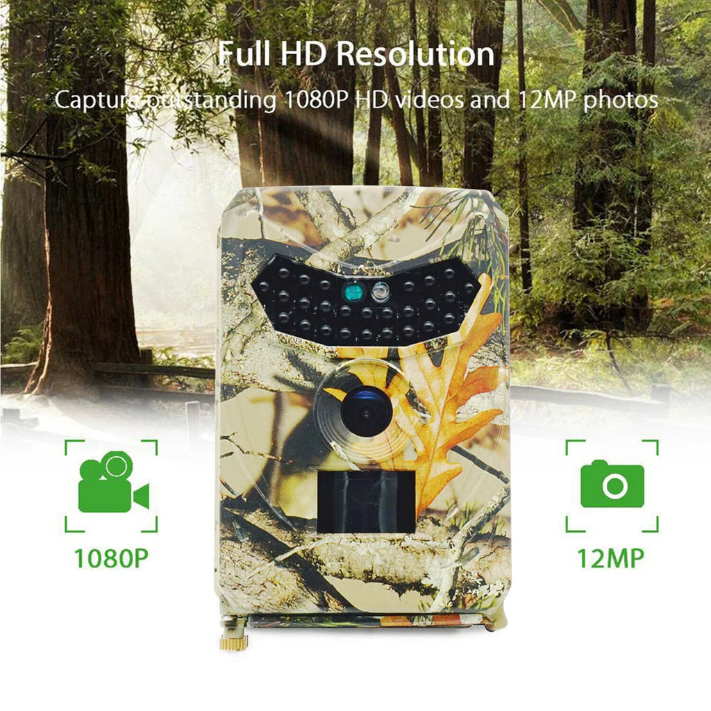 Game Cam Wildlife Lapse Waterproof, Deer 0.2S for Camera Camera Camera Trigger Time 12MP Deer 1080P Hunting Cam Night Accessory Speed Trail Monitors Glow Hunting Vision Hunting Trail No Field