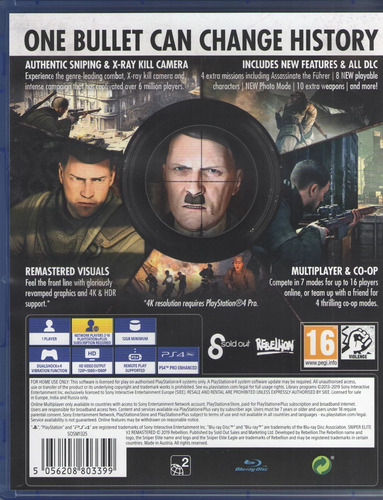 for Sniper Elite 4 Remastered PlayStation V2