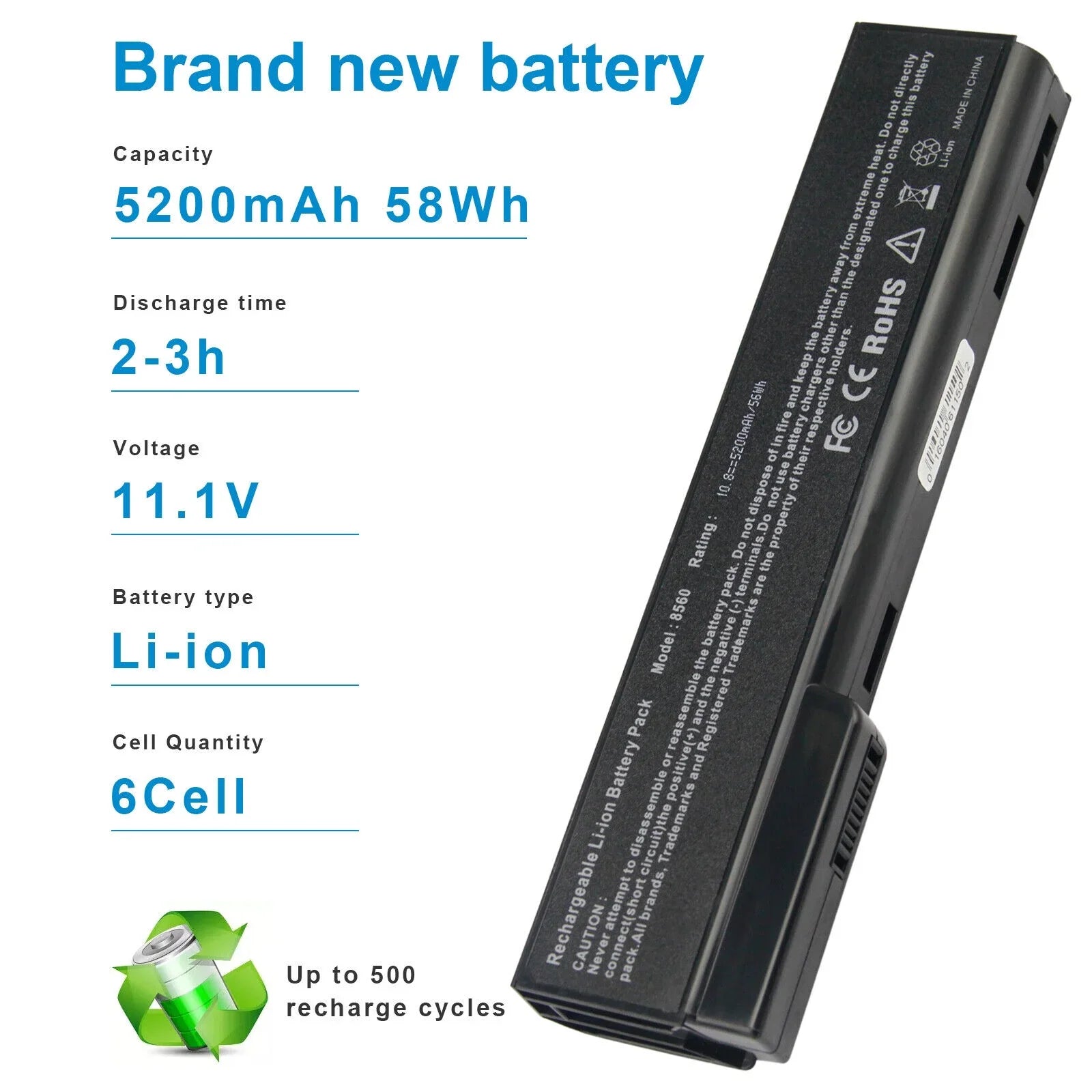 ProBook For 6460b 6360b ProBook Battery , HP
