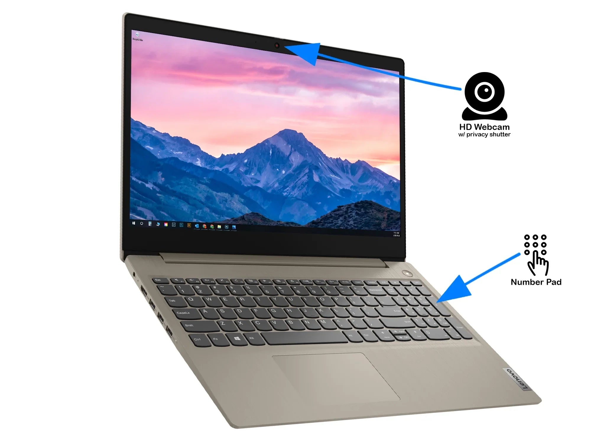 Card Bluetooth, NVMe Core Intel SSD, i3-1115G4 Windows Upto 11 S Home IdeaPad Reader, FHD Laptop, HDMI, 15.6" 256GB 3i 4.1GHz, Display, Lenovo RAM, Wi-Fi, 12GB