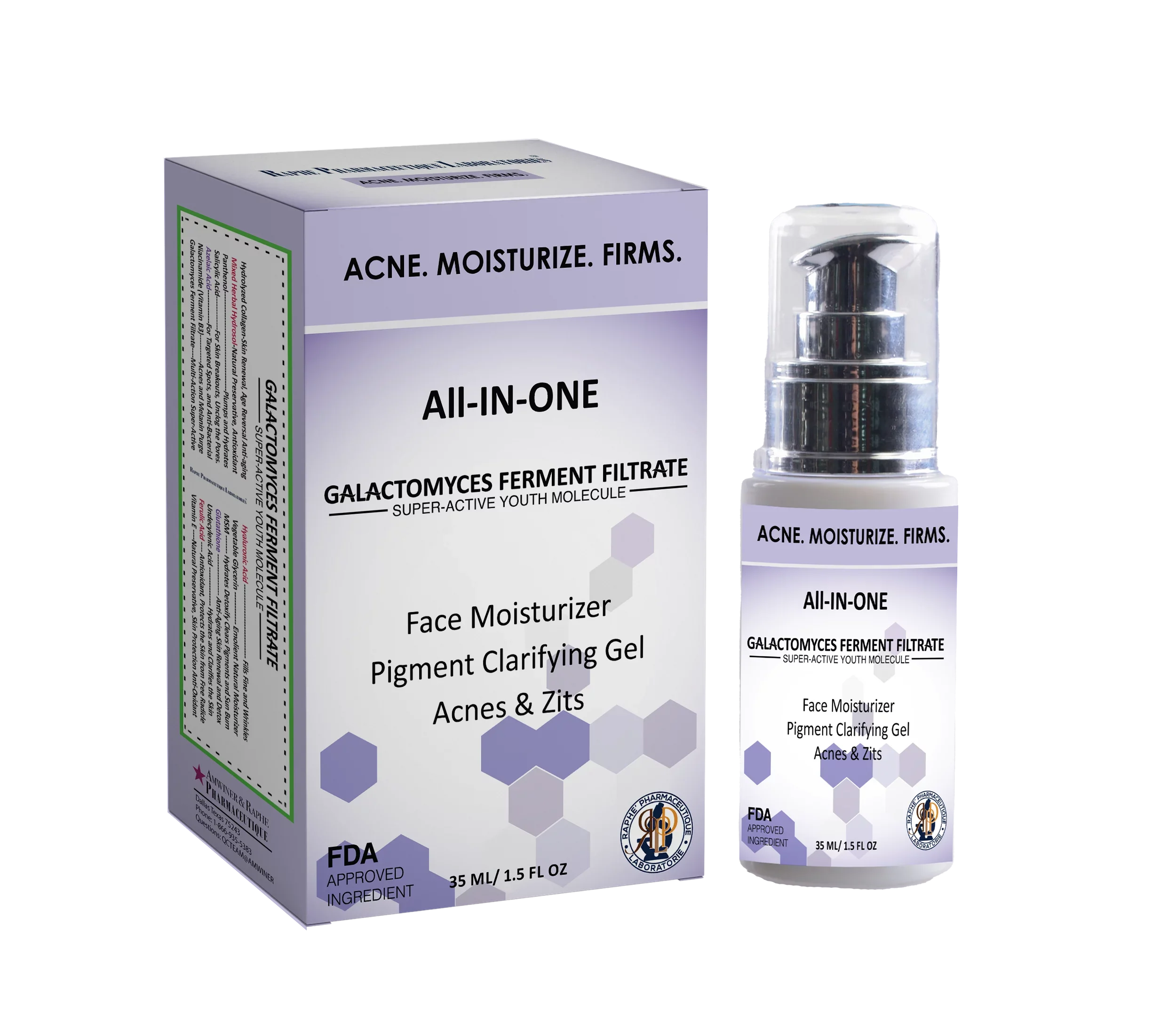 2 Antioxidant Moisturizer of Serum Firm in Remover 2 Spots and Lift Pack A Acnes 1