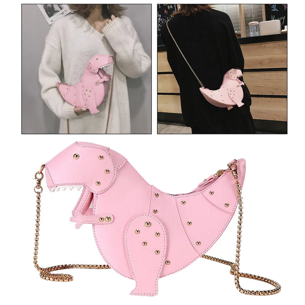 Chain Cartoon Women Purse Shoulder Strap , Handbag Bag Chic 27.5x11x16cm Pink -
