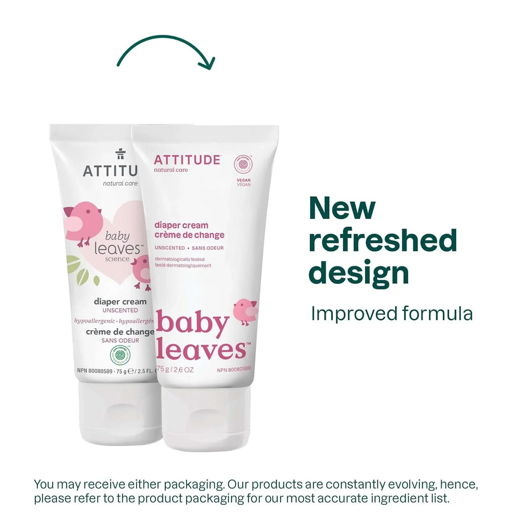 Cream and ATTITUDE Hypoallergenic, Fragrance-Free Moisture, Dermatologist Irritation leaves Diaper VERIFIED, Fluid (2,6 Zinc Rash Blocks Natural , , EWG , Tested Diaper Ounce) Baby Cream Prevents