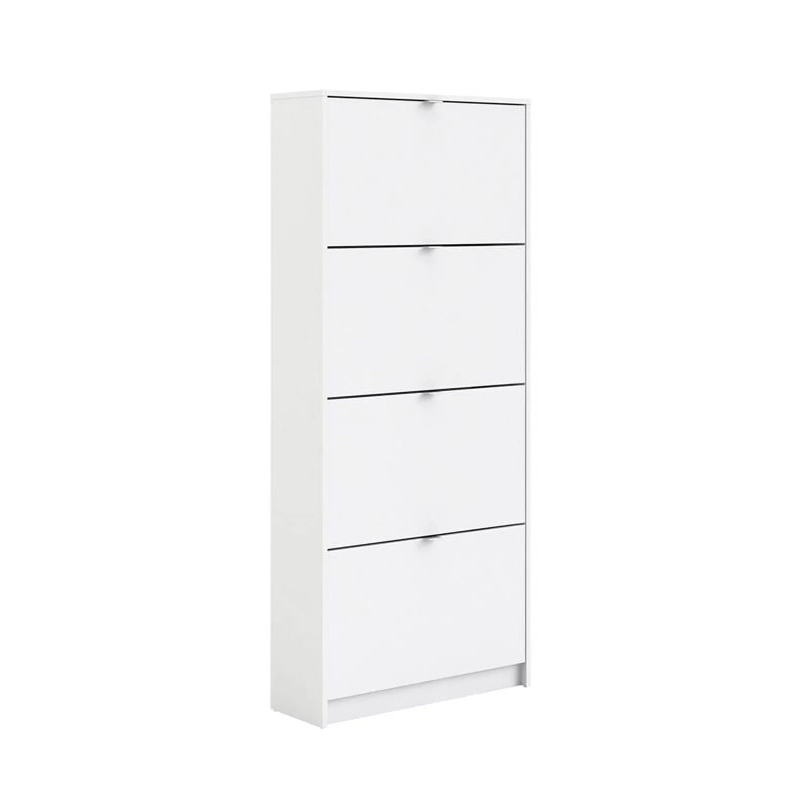 in Drawer Allora Cabinet 4 Contemporary Shoe White