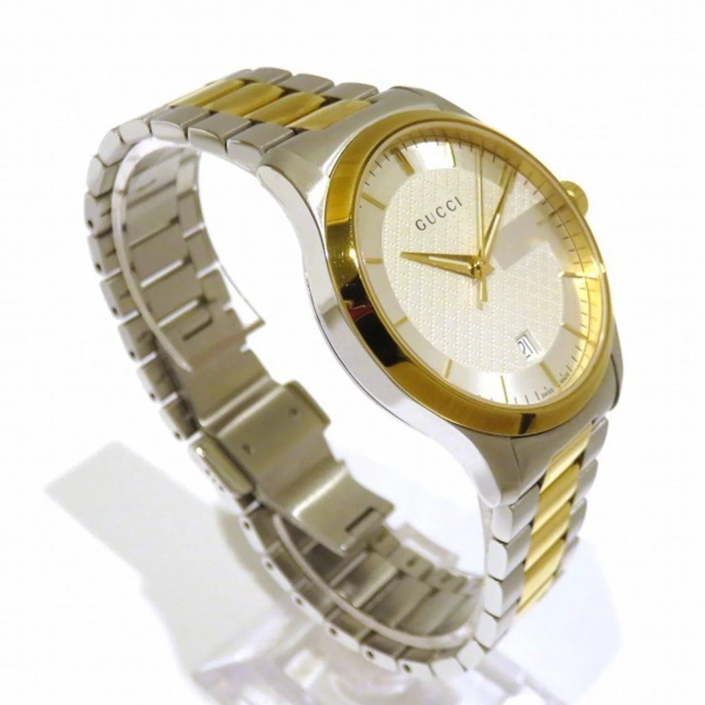 date watch timeless Used GUCCI Authenticated men quartz Gucci G 126.4