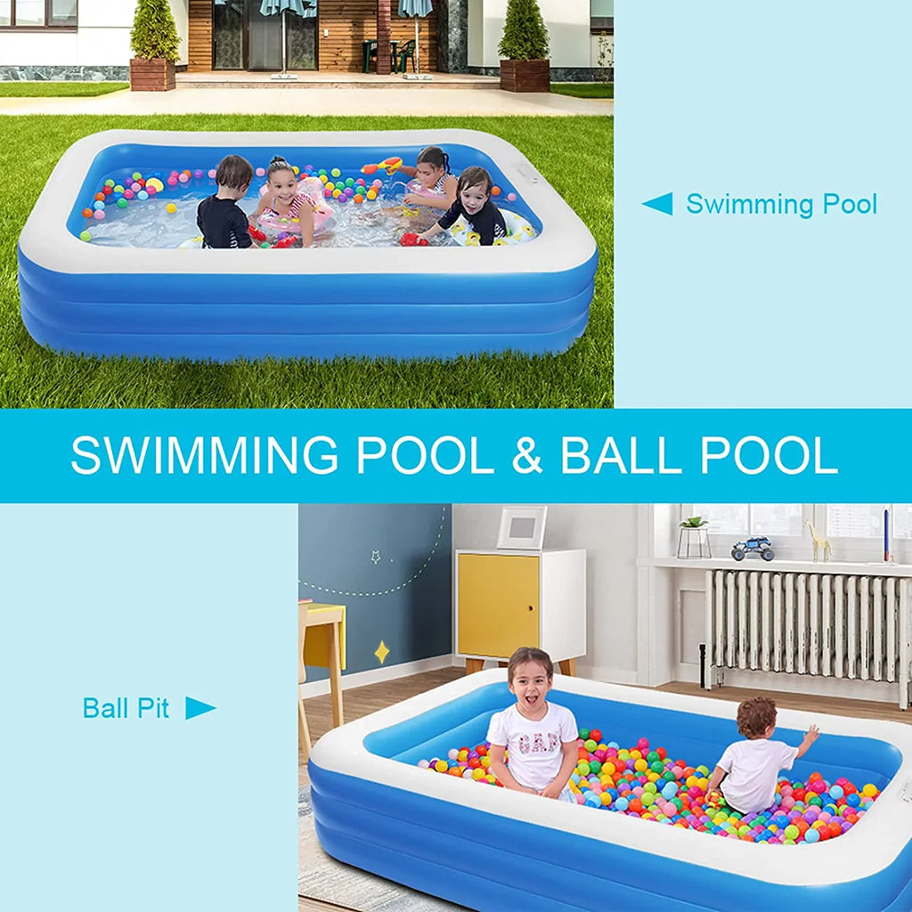 Blue Inflatable Moselota Swimming Wall - x 72" Pool 22" 120" x 0.4mm Thickness