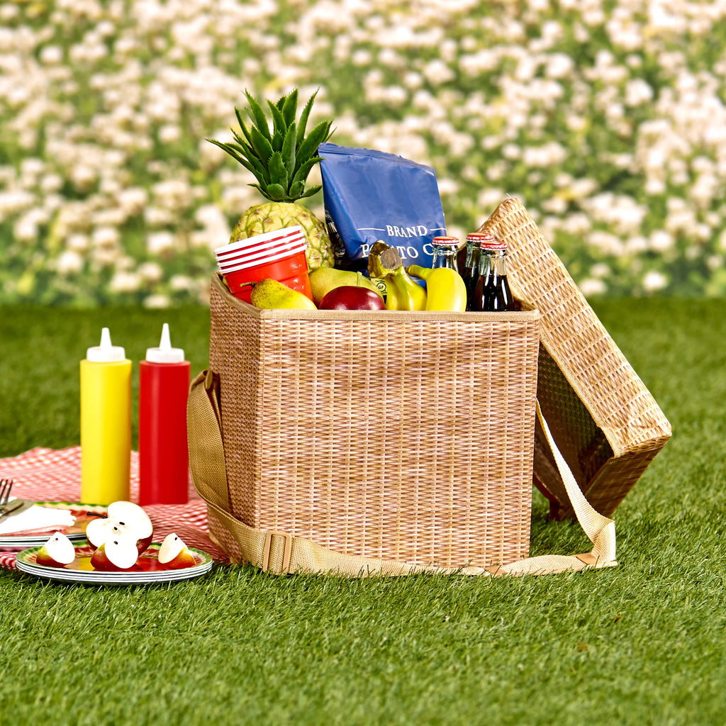 Cooler Cooler Seat Seat-Wicker Wicker Picnic