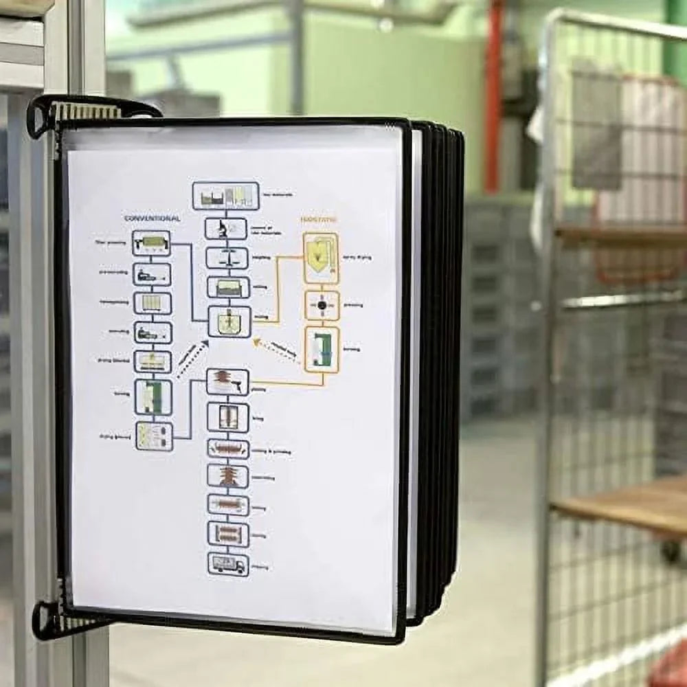 Reference Black Frame, Universal-Size Series 10 Mounted Wall (TP920307) Pockets, PRO Double-Sided Model And Professional Display Outer Viewing, Djois System,
