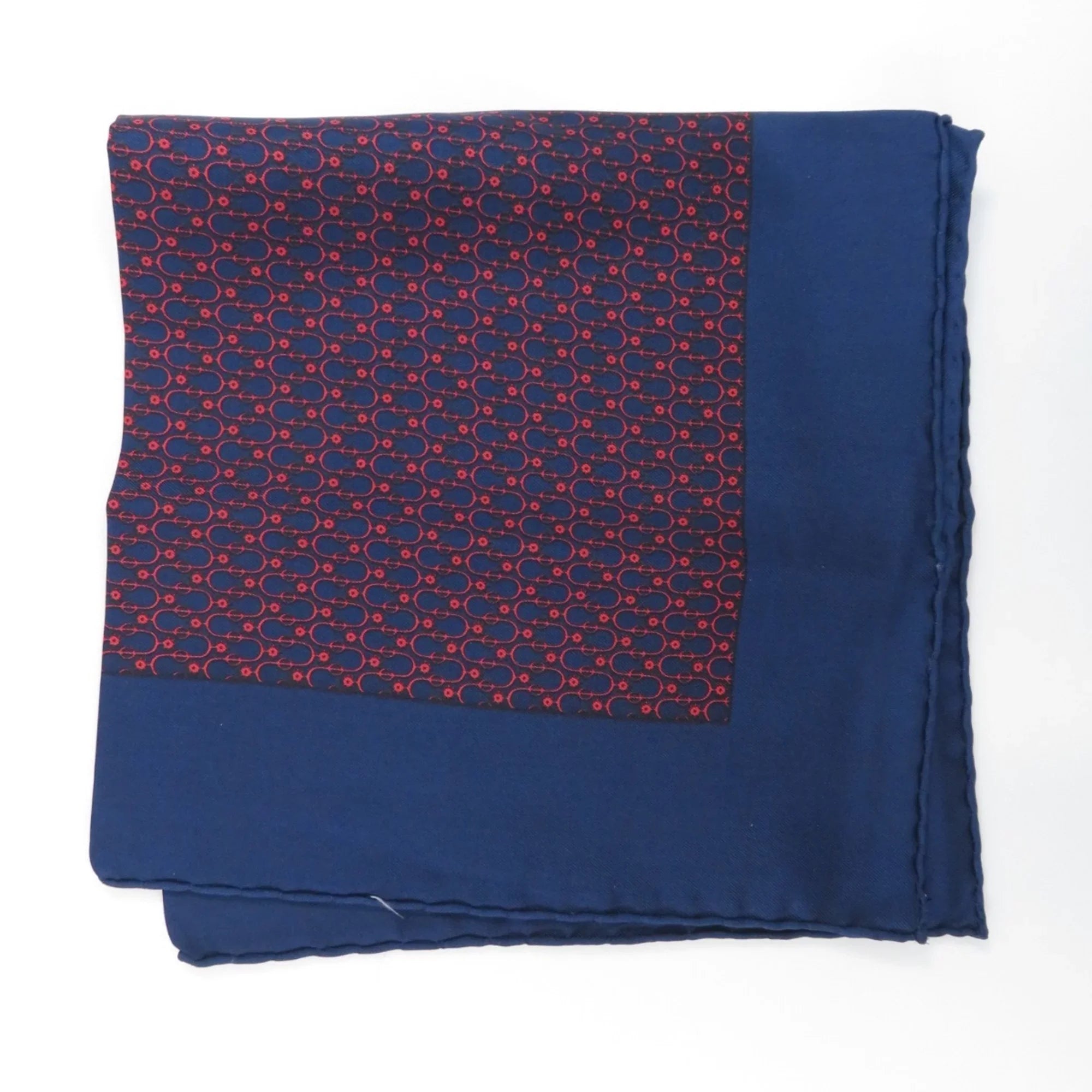 Pre-Owned silk neckerchief Hermes muffler (Good) scarf ladies Carré HERMES 45