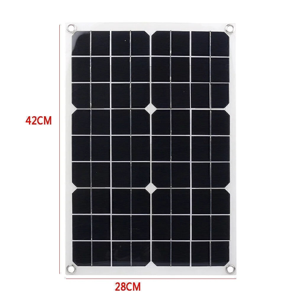 Output Charger Portable ligaofeng Waterproof Monocrystalline Battery with Panel 20W Ultra-thin Solar USB Multifunctional Ports