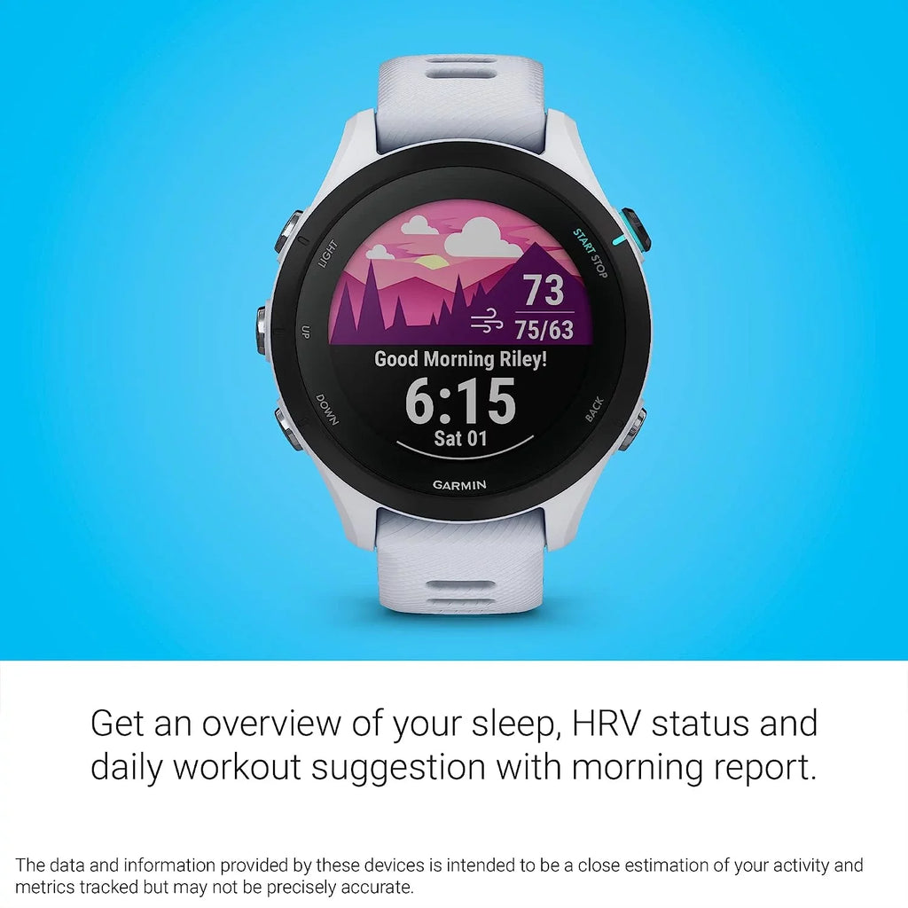Base, Kit Smaller Smartwatch Charging 255S Garmin Insights, USB GPS Running Forerunner Car/Wall Cleaning 6Ave Whitestone Long-Lasting Advanced Adapters Music, Music, Battery, & with with