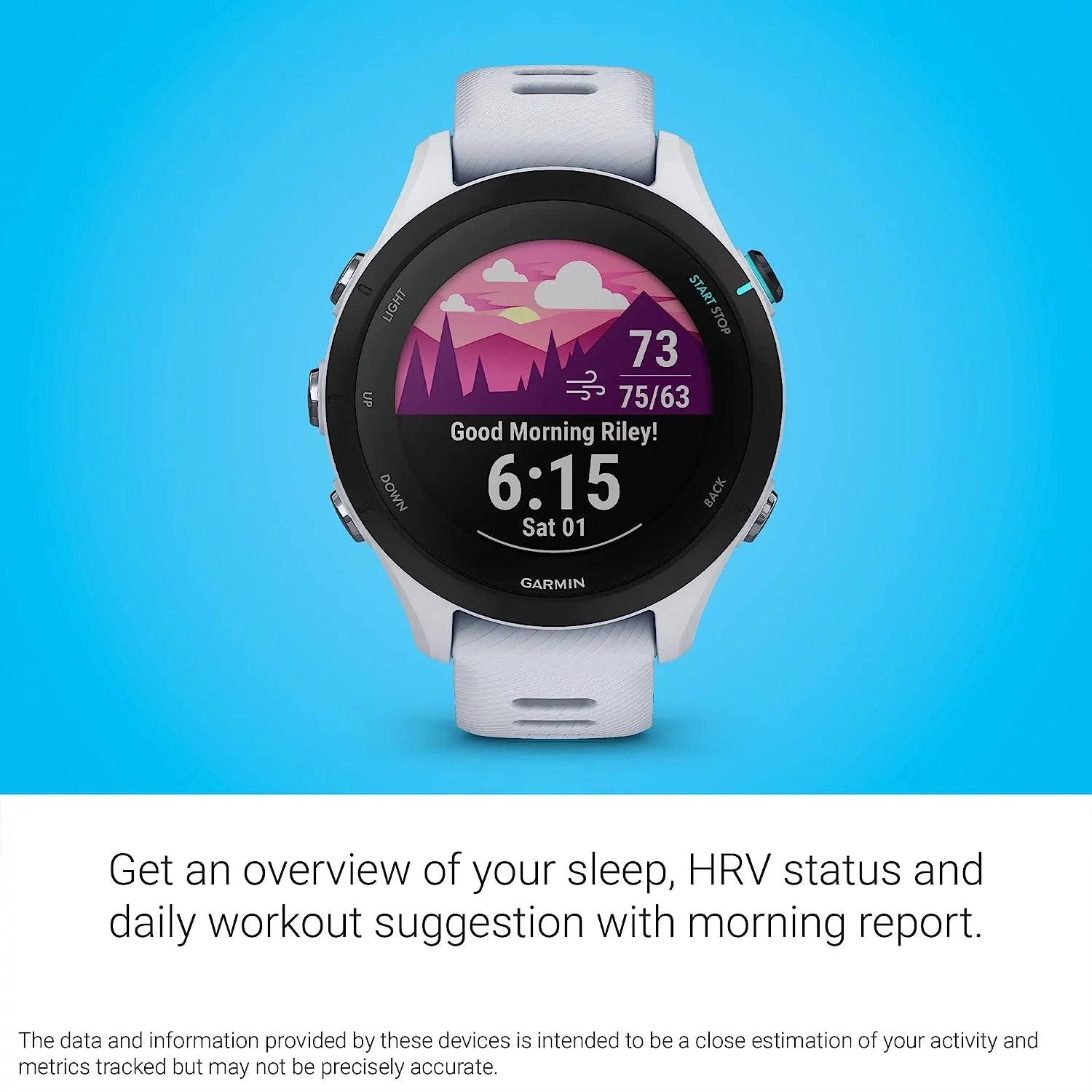 Base, Kit Smaller Smartwatch Charging 255S Garmin Insights, USB GPS Running Forerunner Car/Wall Cleaning 6Ave Whitestone Long-Lasting Advanced Adapters Music, Music, Battery, & with with