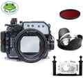 Kit, w/ I & for Dome RX100 Waterproof RX100 Sony Two case II M2 Port IV M5 Seafrogs Tray Aluminium Housing Underwater 60M Camera III M3 Hands M4 V