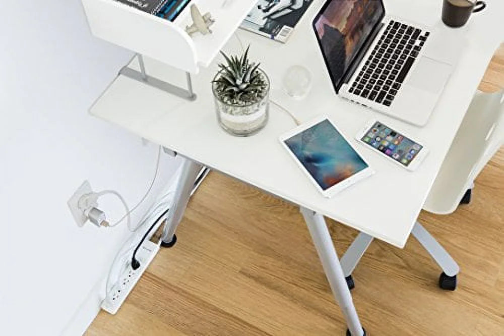 Cord, with Power Protector Strip 6-Outlet Joules,White 555 Commercial Surge 2.5ft Belkin
