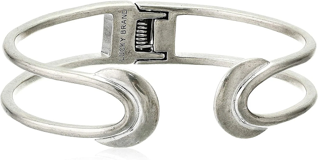 Brand Cuff Bracelet Lucky Silver-Tone Crescent