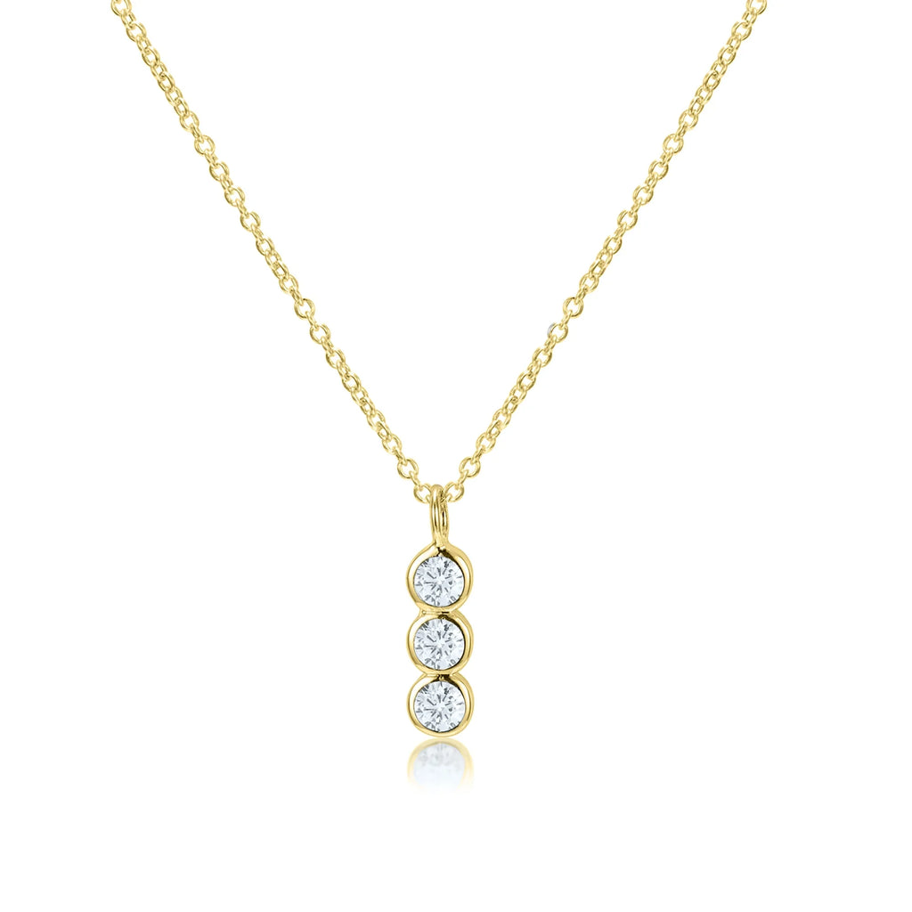 Box for Necklace Inc Blue Boutique Bezel Pendant Women, Gold Teens Bar Set Vertical