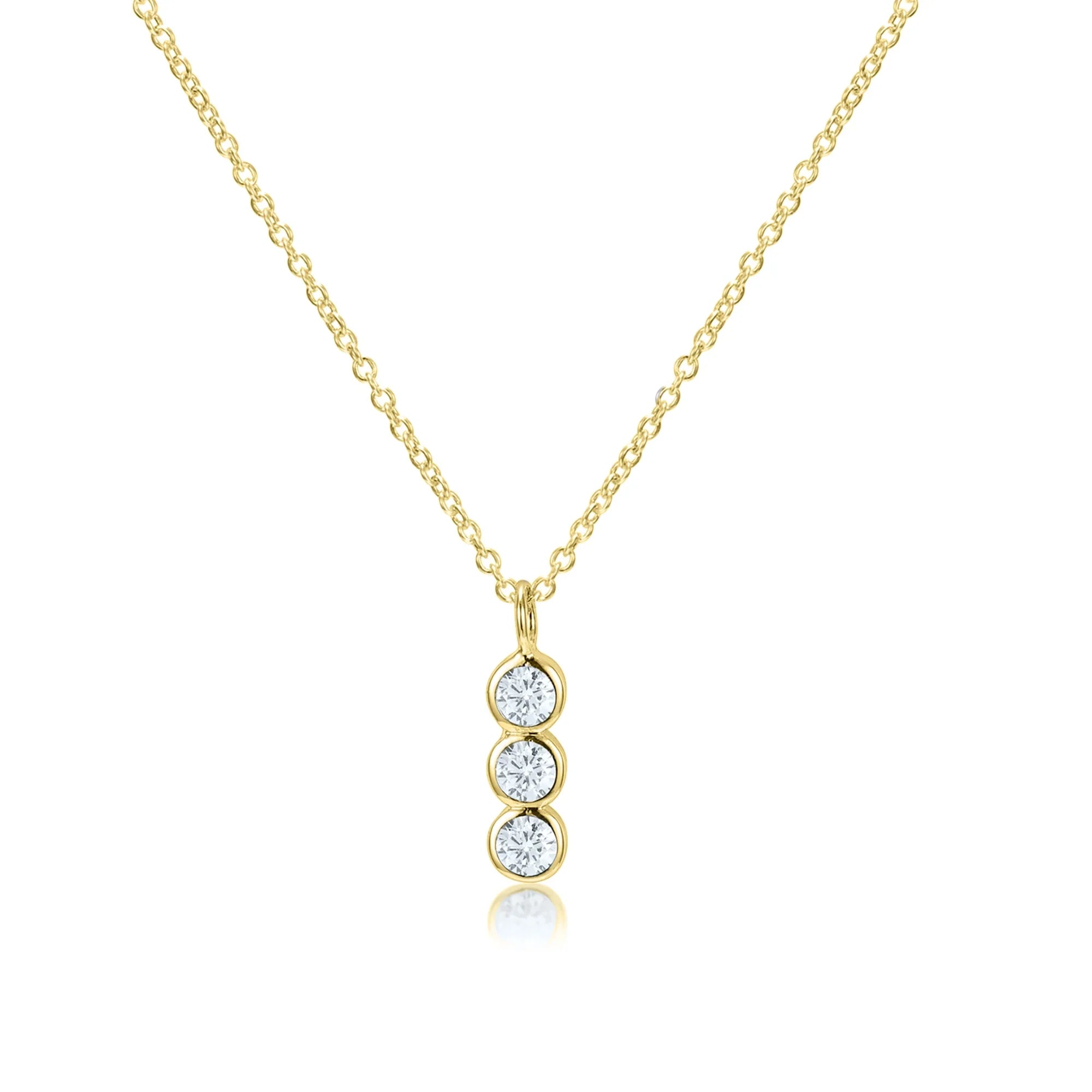 Box for Necklace Inc Blue Boutique Bezel Pendant Women, Gold Teens Bar Set Vertical