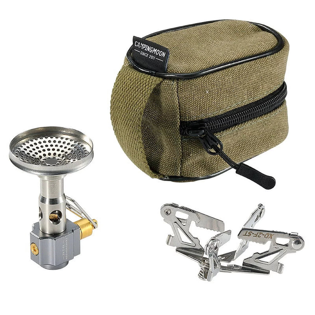 Backpacking Cooking 3300W Stove for Easy Quick Camping on and Go CAMPINGMOON High Stove Efficiency