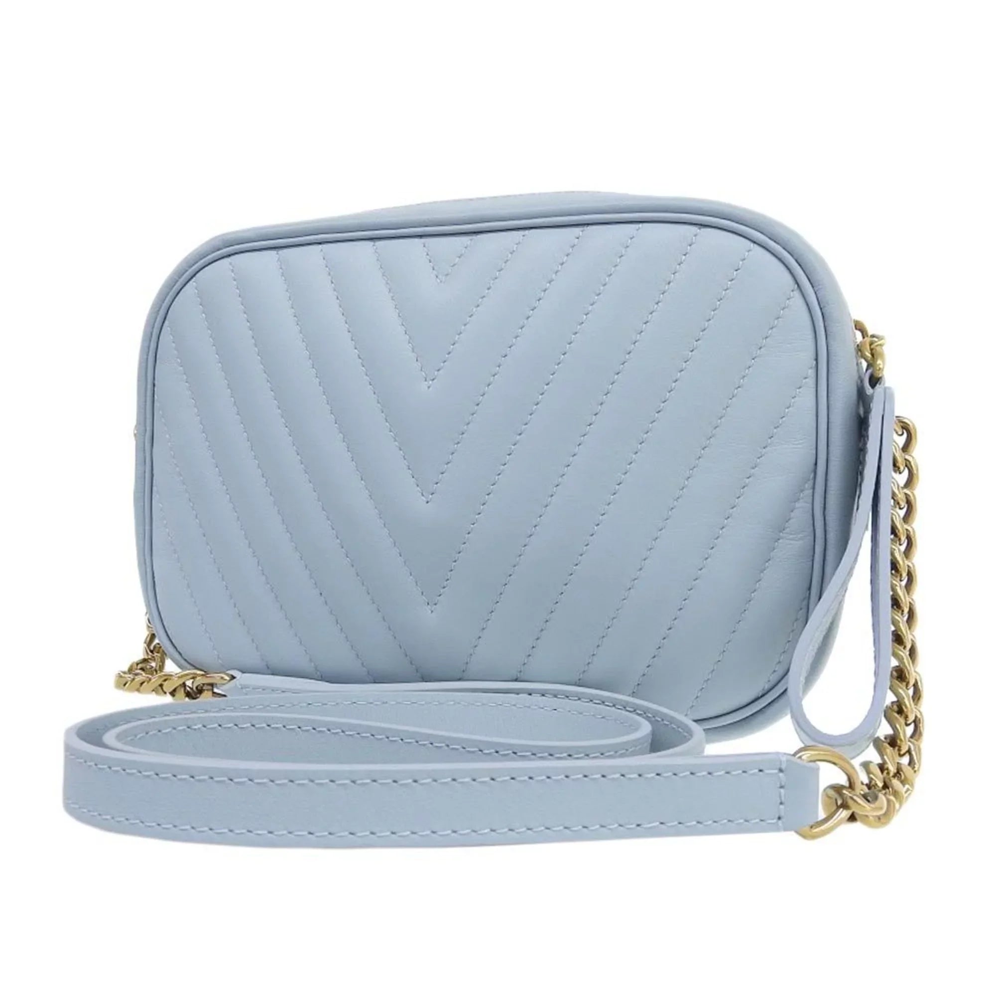 Camera M55329 Louis Epi Wave Blue LOUIS Light New Vuitton VUITTON Pre-Owned LV Bag Shoulder (Like New)