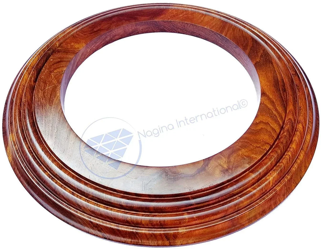 Handcrafted Inches) Hardwood Base Polished Wooden Frame International Solid (6 | Nagina