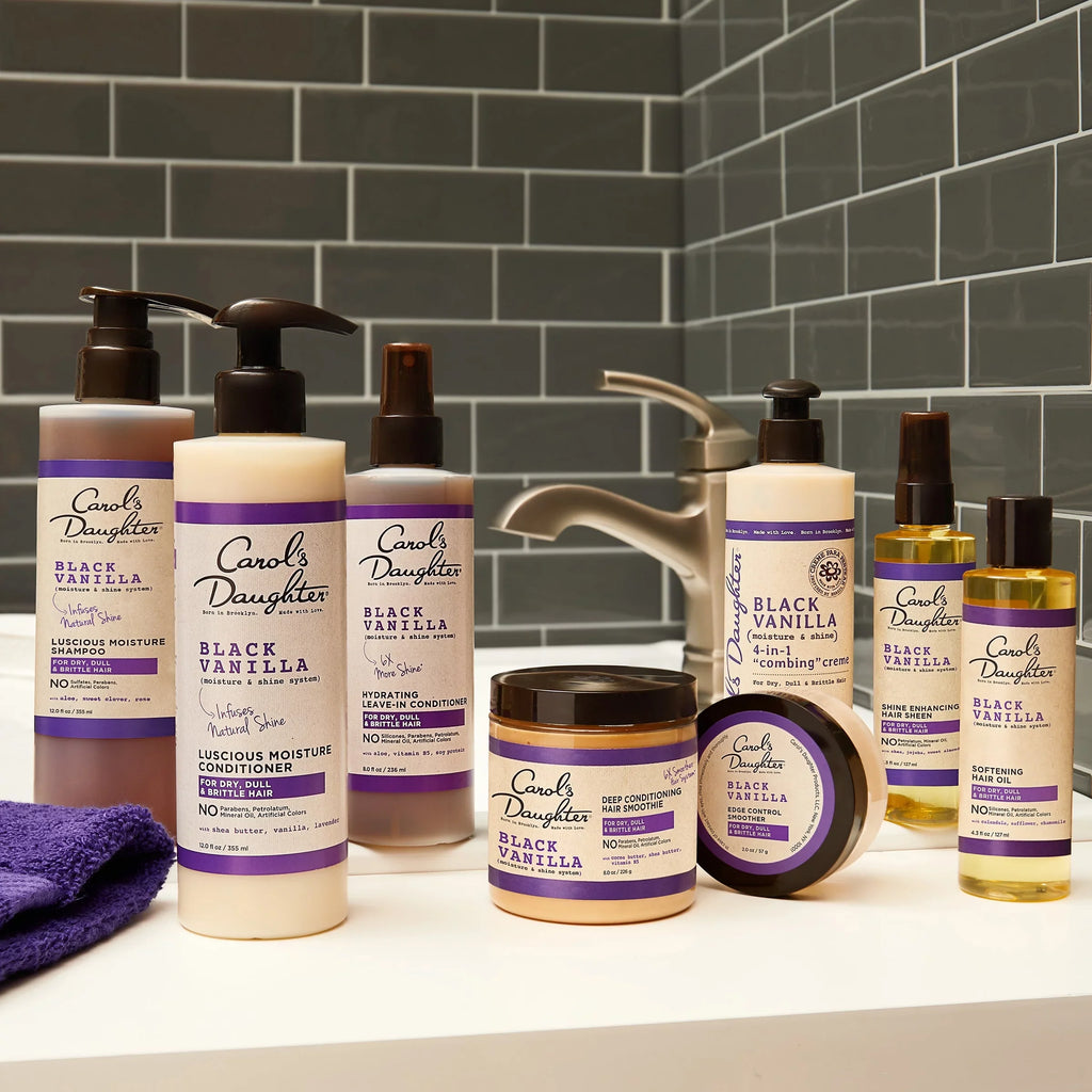 Hair Free Shampoo Vanilla & Shampoo Hair Dull Daughter Sulfate Conditioner Black and Conditioner Hair, May Shine Moisture Dry and (Packaging Hydrating Carol?s Set and Vary) For