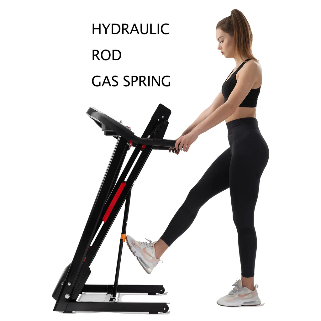 Portable Black 3.5HP Home Pouseayar Treadmills Foldable with - Incline, Folding for