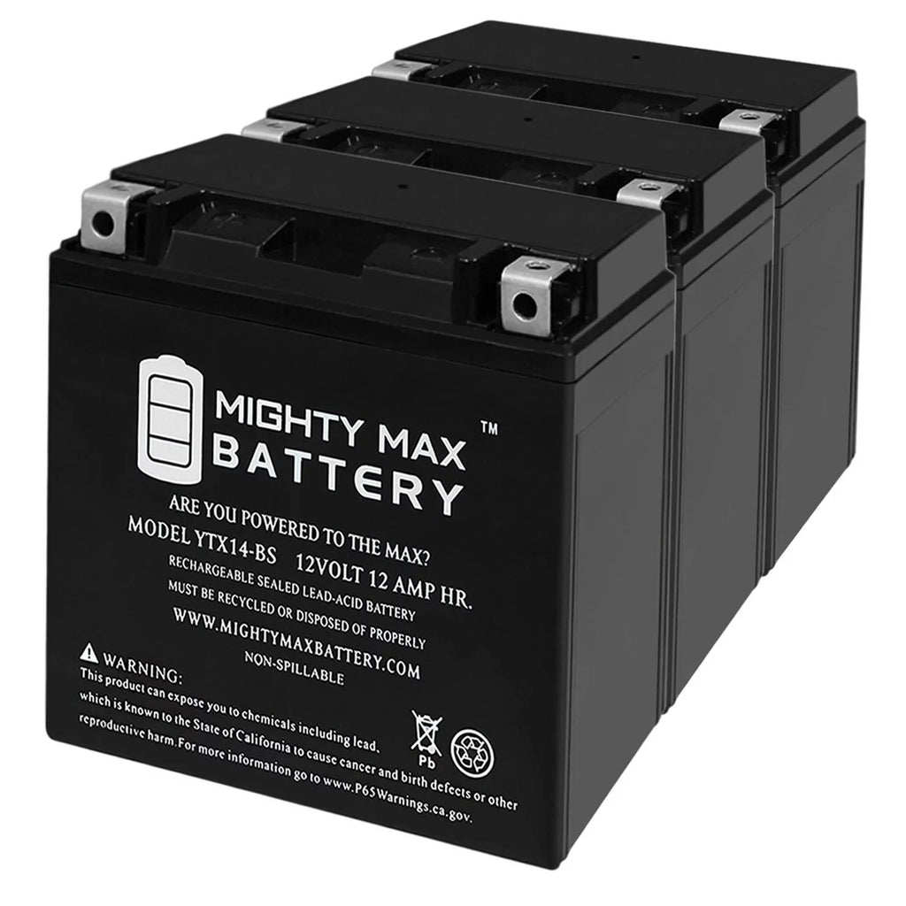 R, - YTX14-BS GT, BMW Replaces 3Pack GS, 07, Battery F800ST 17-18 ADV