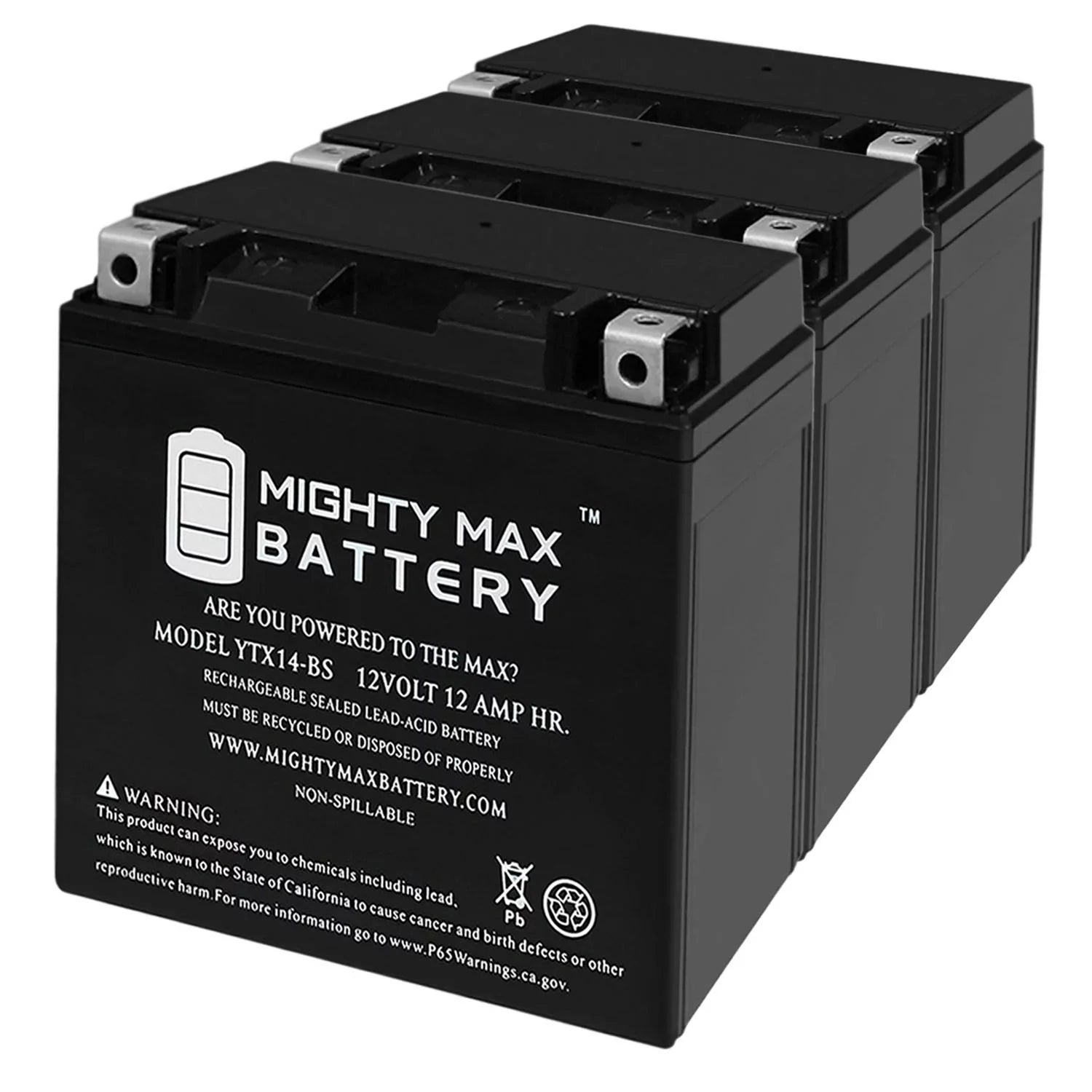 R, - YTX14-BS GT, BMW Replaces 3Pack GS, 07, Battery F800ST 17-18 ADV