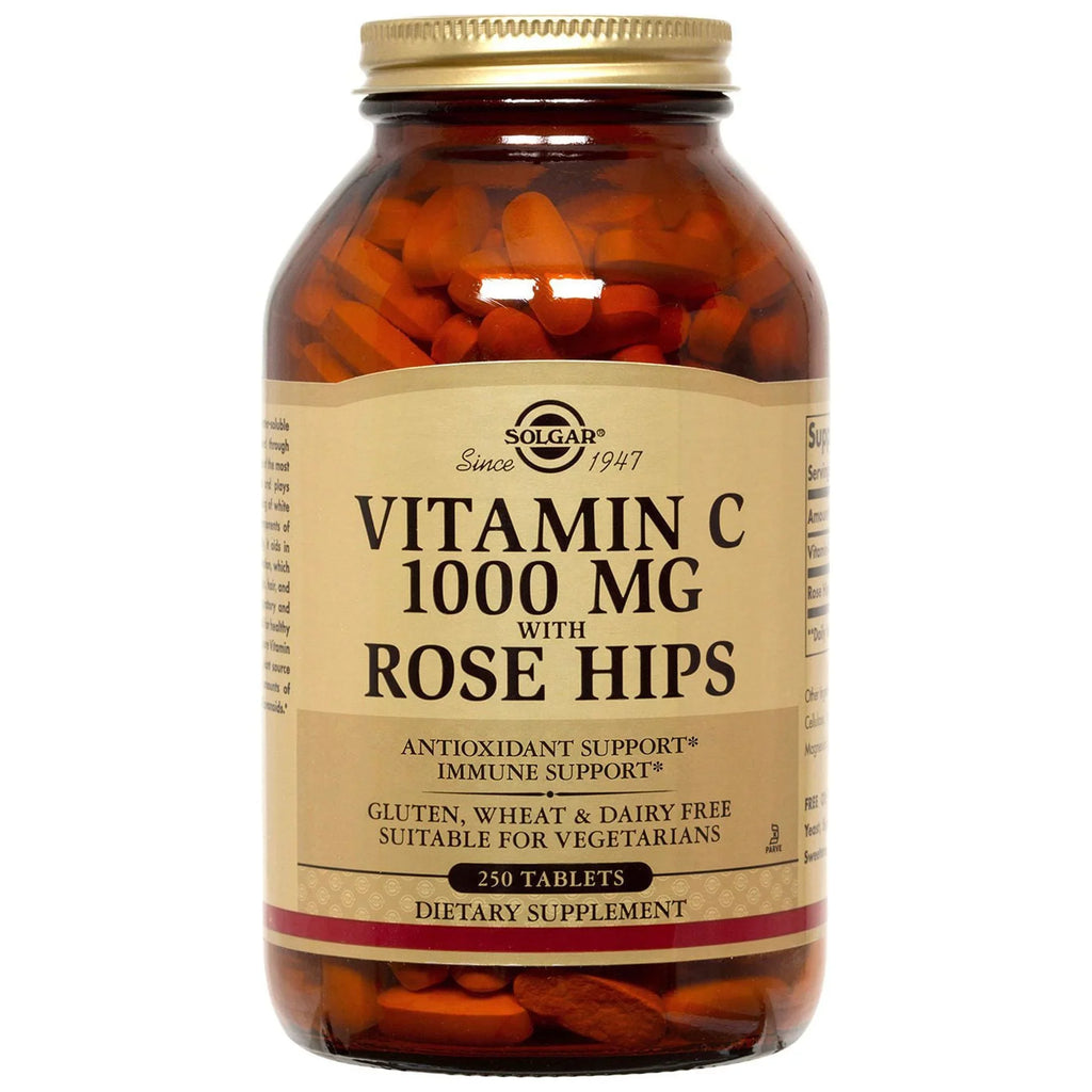 C mg 250 Solgar with Tablets 1000 Vitamin Rose - Hips