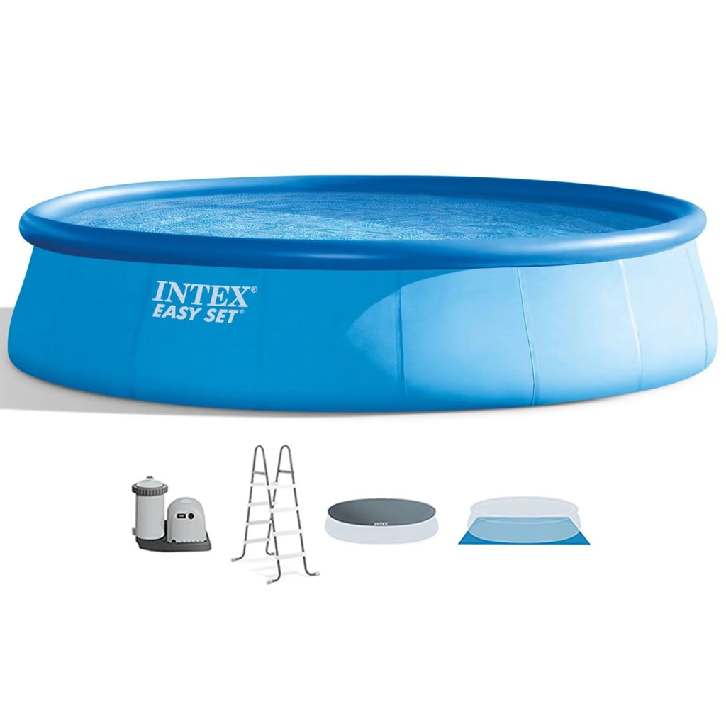 Inflatable Pack) Intex (6 Pool with x Set 48" Filter Cartridges Outdoor 18'