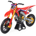 Justin Replica Die-Cast 1:10 Collector Stand Brayton Authentic Motorcycle Scale Supercross, with Display