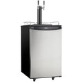 Dual-Top Danby 5.4 Foot Kegerator Beer Double Tap Steel Cubic DKC054A1BSL2DB