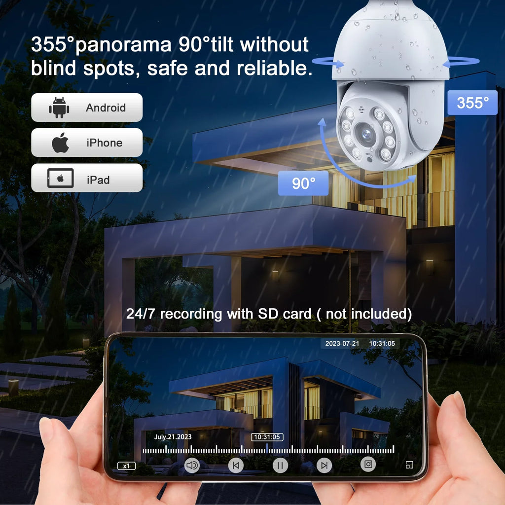 SC30 Camera Surveillance Packs Dome WiFi Wireless Toguard 2K/4MP Light Outdoor PTZ 2 Indoor Camera Bulb Security