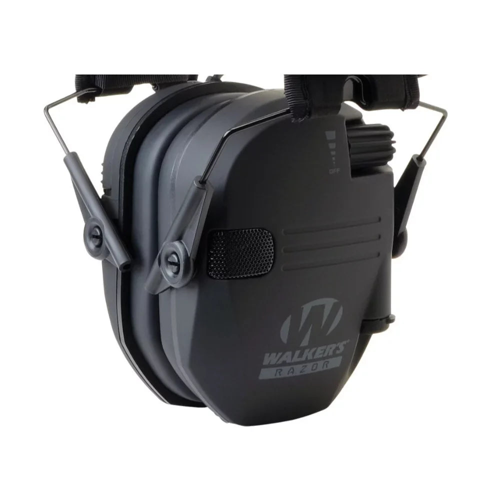 Electronic America Walker's 3-Pack, Razor Patch Slim Black Shooting Muffs