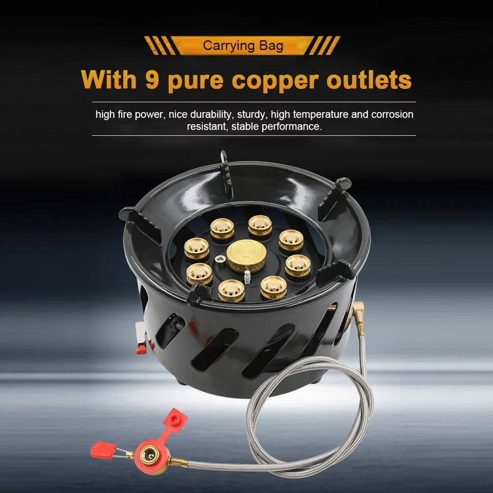 for Stove, 19800W Camping Stable Cooking, Performance Outdoor Stove Gas Windproof Picnic, Furnace Hiking