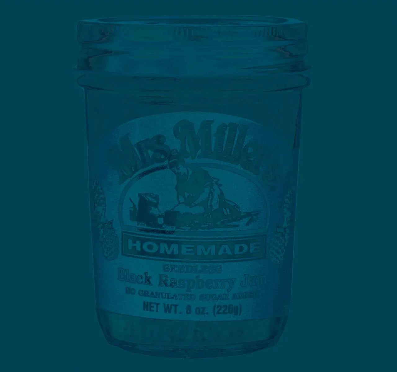 Raspberry Jars Sugar Jam, Miller's Homemade No oz. 8 Mrs. 3-Pack Black Seedless