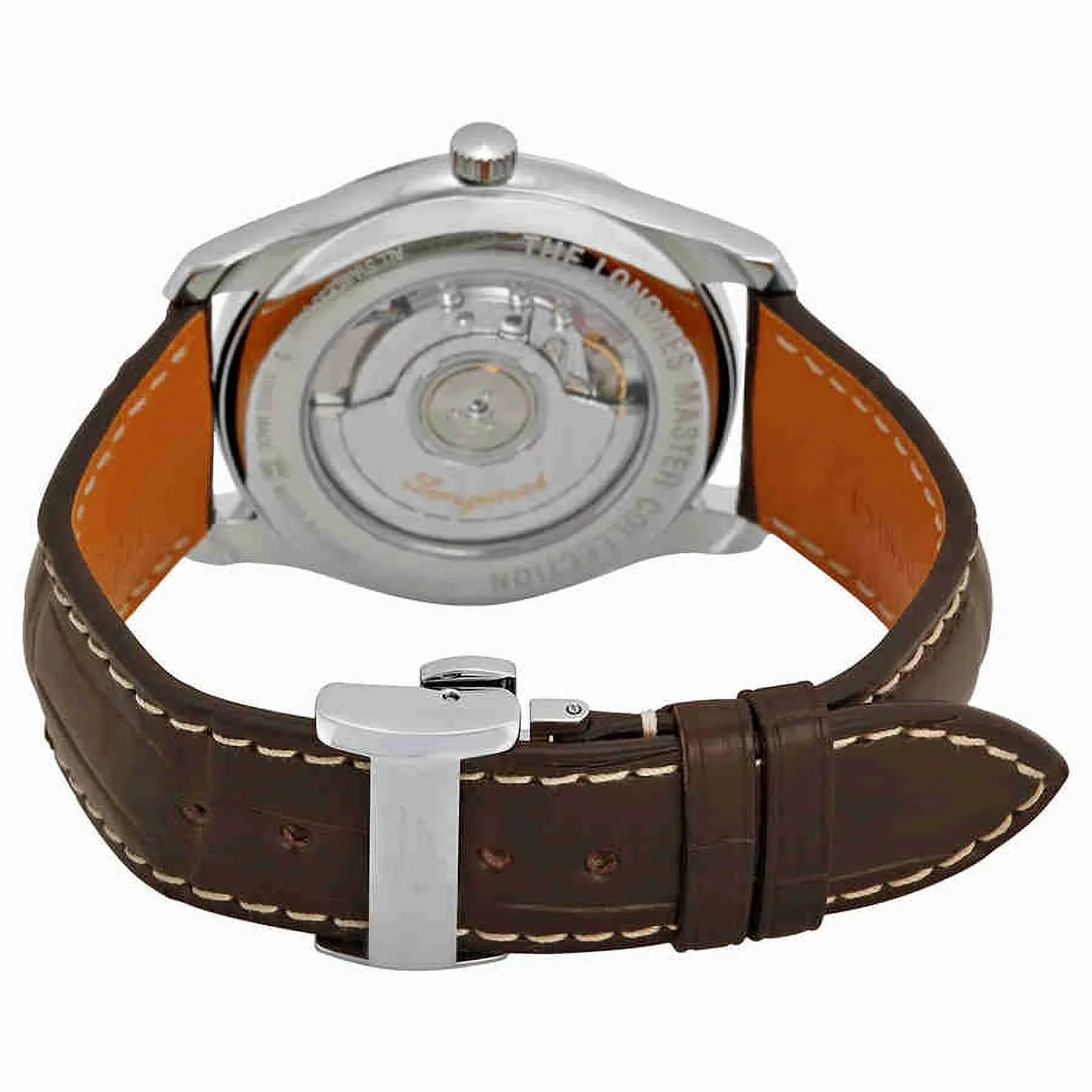 Dial Brown Leather Silver Longines Automatic L27934783 Watch Master