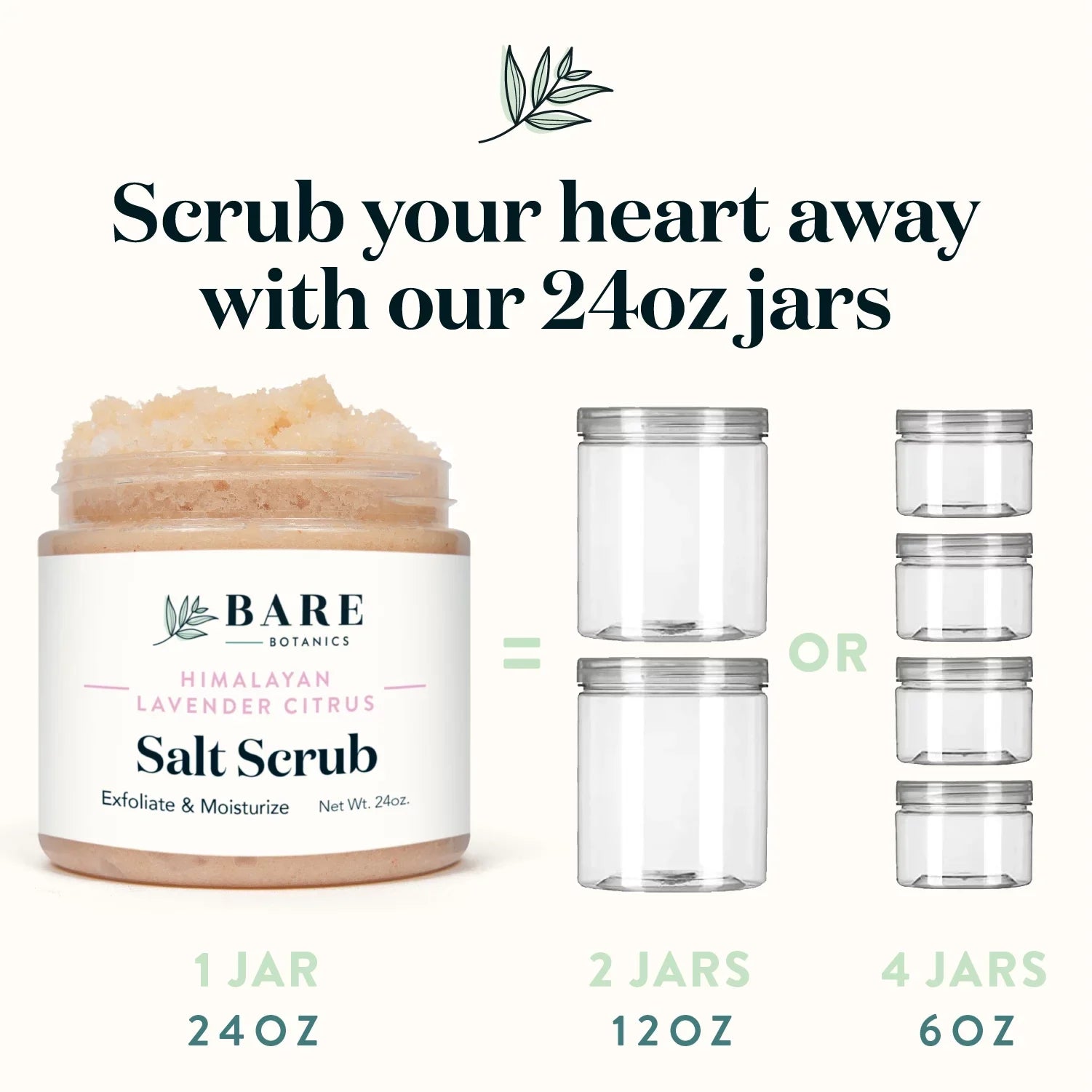 Body Botanics Salt Scrub Scrub Citrus Himalayan Bare oz 24 Lavender