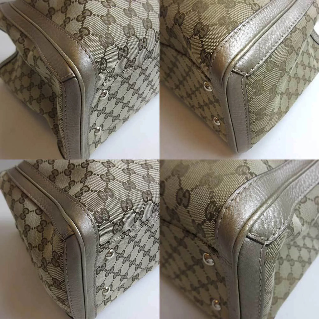 Pre-Owned (Good) GUCCI Gucci Vera 269945 tote GG bag bamboo shoulder canvas
