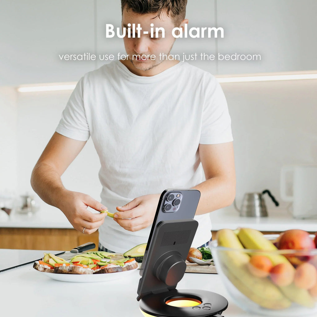 Control, RS7 Black - Wireless Charging Lamps Table-Desk Rexing 3-in-1 Station, Touch