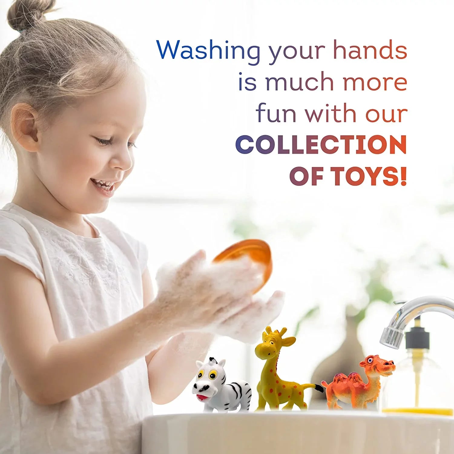 Safe Bar Soap Wild Toys Animals Set Inside Handmade Collect 4 Glycerin in All USA Funny Animals Surprise Toys 12 with Natural Moisturizing by and Relaxcation Kids Soap